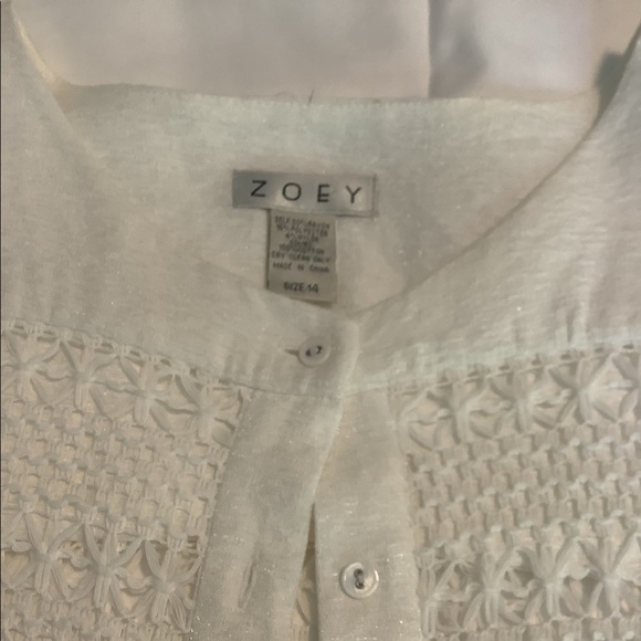 White Lacy Over Tunic - Picture 3 of 4